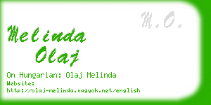 melinda olaj business card